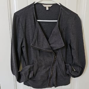 Dark Gray Zip-Up Jacket, Banana Republic